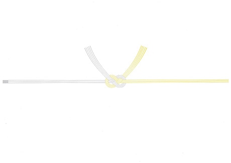 結び切り(黄白)