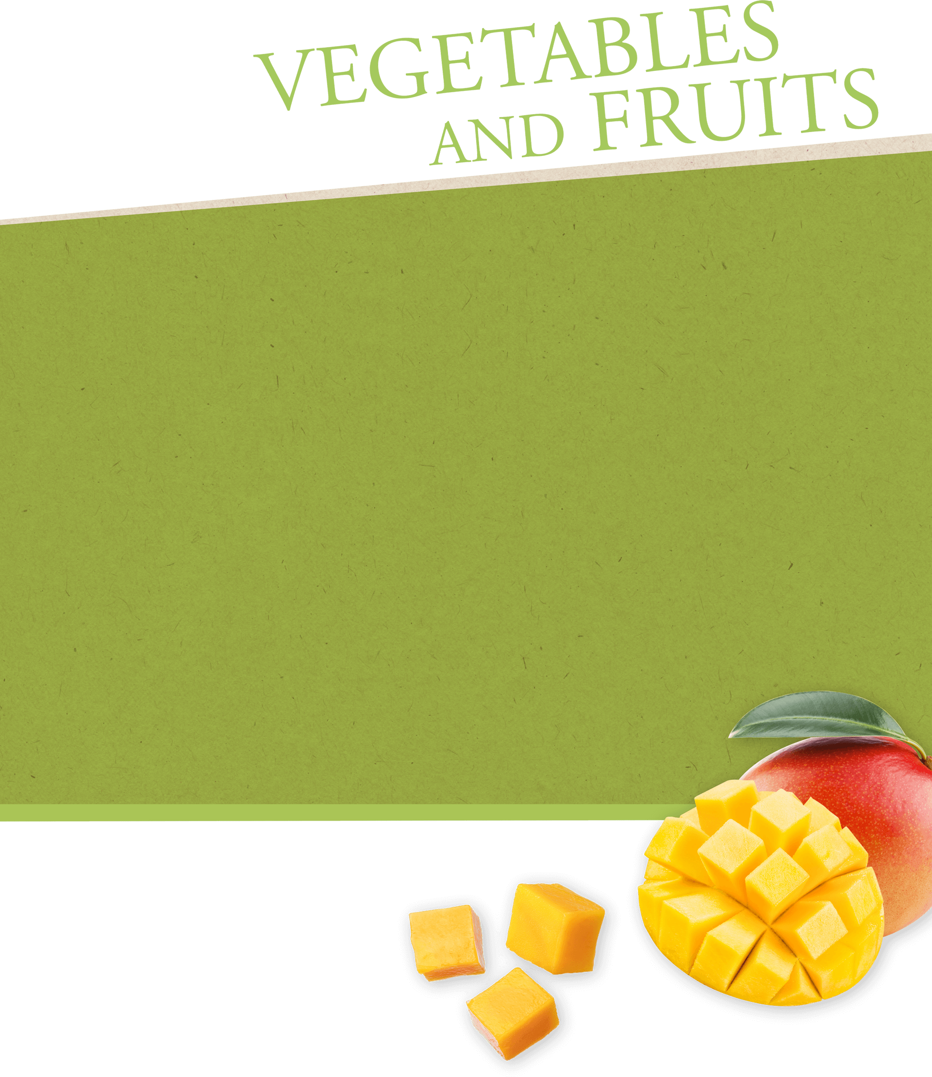 VAGETABLES AND FRUITS