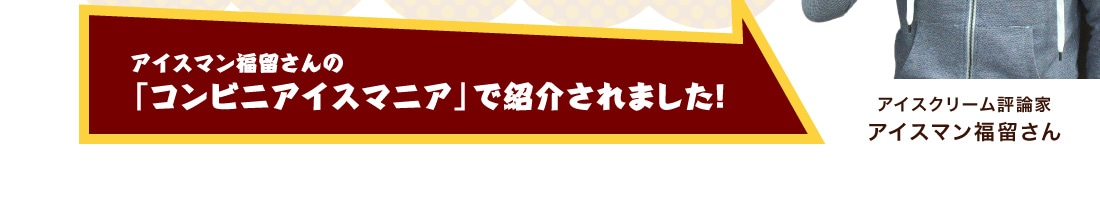 アイスマン福留さんの「コンビニアイスマニア」で紹介されました！