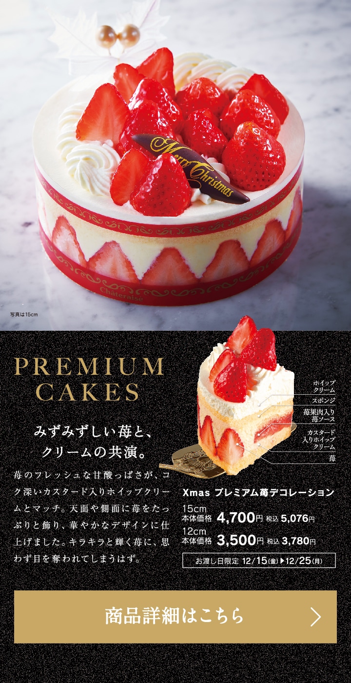 Xmasプレミアム苺デコレーション