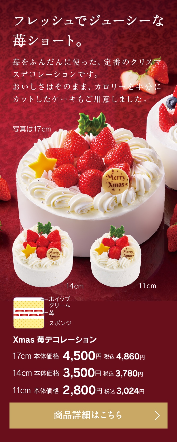 Xmas苺デコレーション
