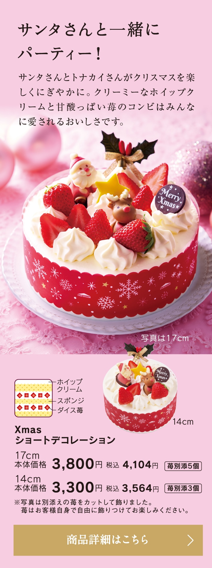 Xmasショートデコレーション