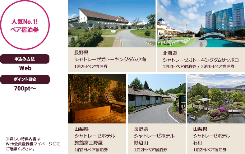 北海道 シャトレーゼ ガトーキングダムサッポロ 2泊3日 ペア宿泊券