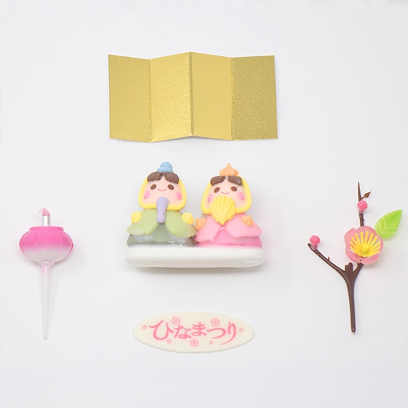 【通販】 桃の節句 卵と小麦粉を使用していないチョコデコレーション14cm(苺なし)