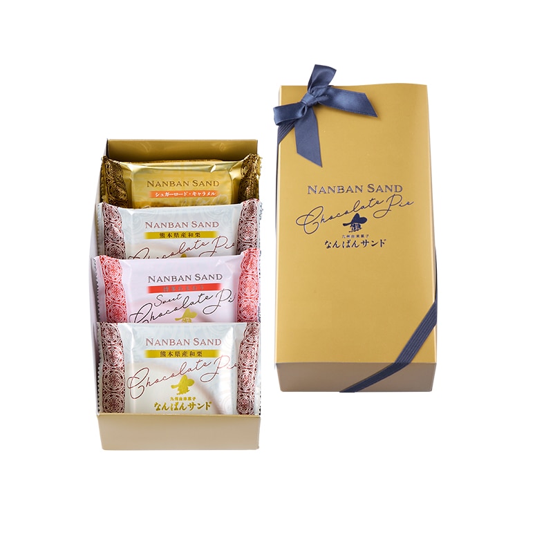 なんばんショコラサンド 4個入(栗・苺) 4個入