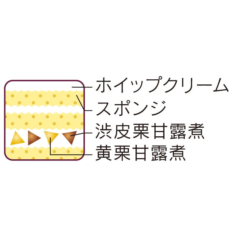 【10月限定】栗のデコレーション14cm