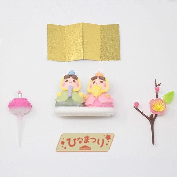 【通販】 桃の節句 2つの味が楽しめるデコレーション14cm(苺なし)
