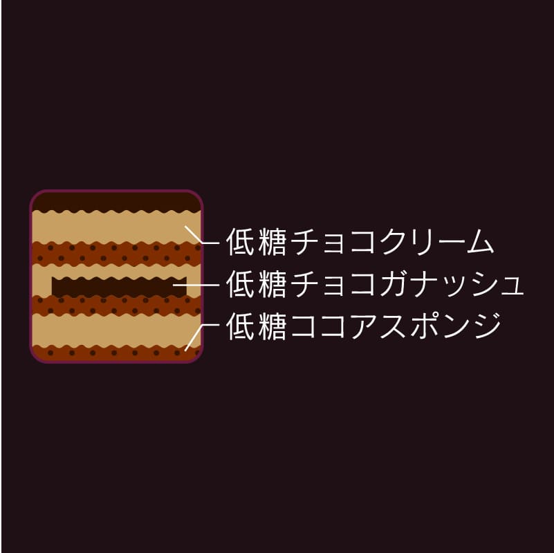 【通販】糖質77%カットXmas濃厚チョコデコレーション14cm