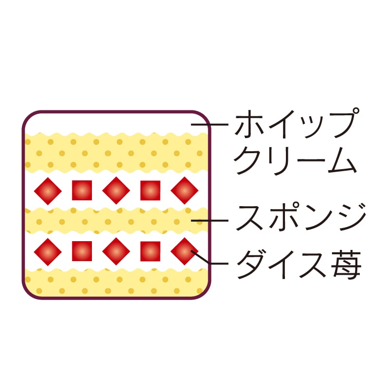 【通販】Xmasショートデコレーション14cm(苺なし)