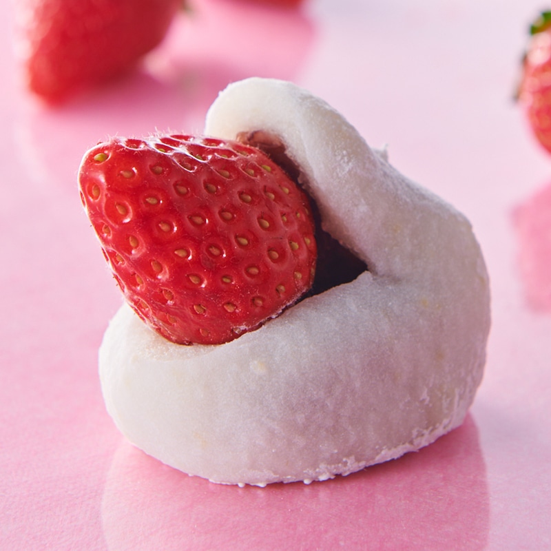 特撰 大きな苺大福 粒餡(とちあいか種苺 または ゆめのか種苺)