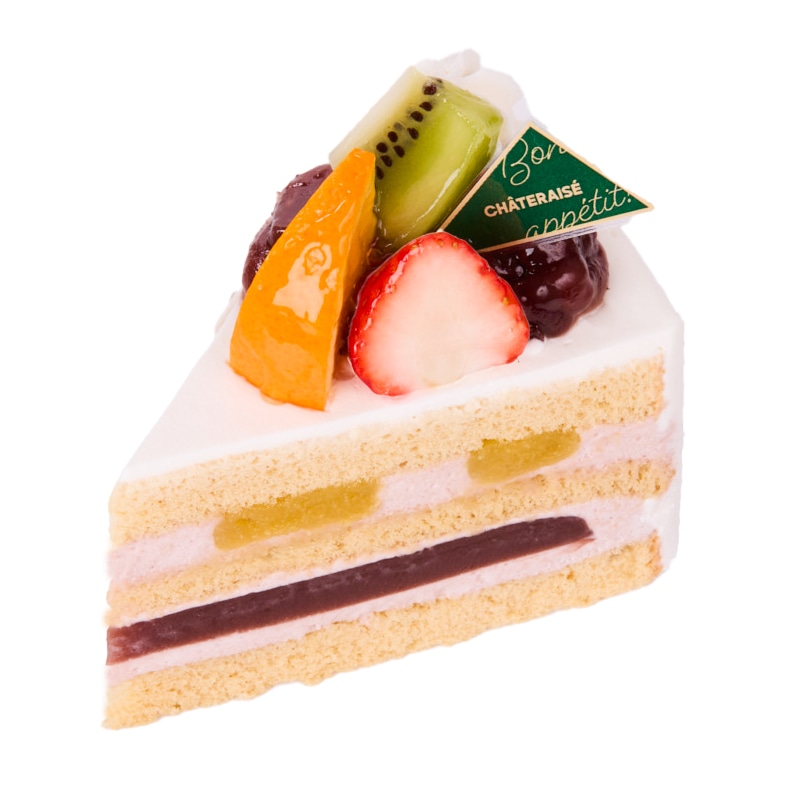 敬老の日小豆と栗のショートケーキ