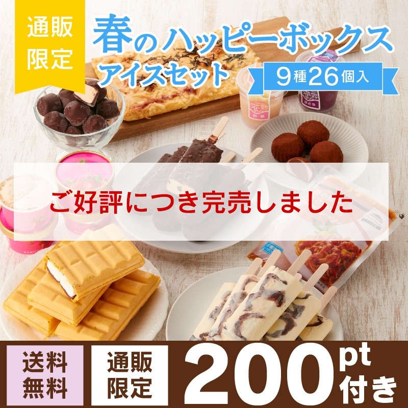 【通販】春のハッピーボックス アイスセット　9種26個（送料無料）