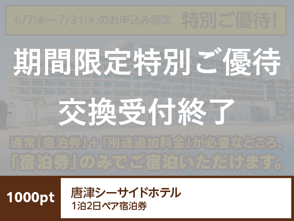 期間限定特別ご優待】佐賀県 唐津シーサイドホテル1泊2日ペア宿泊券※空 