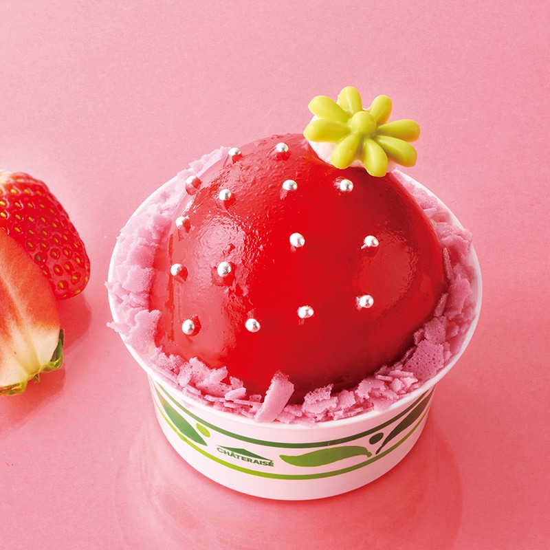 まんまる苺ケーキ