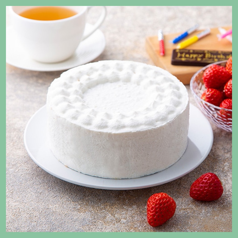 【通販】★乳と卵と小麦粉を使用していないデコレーション14cm(苺なし)