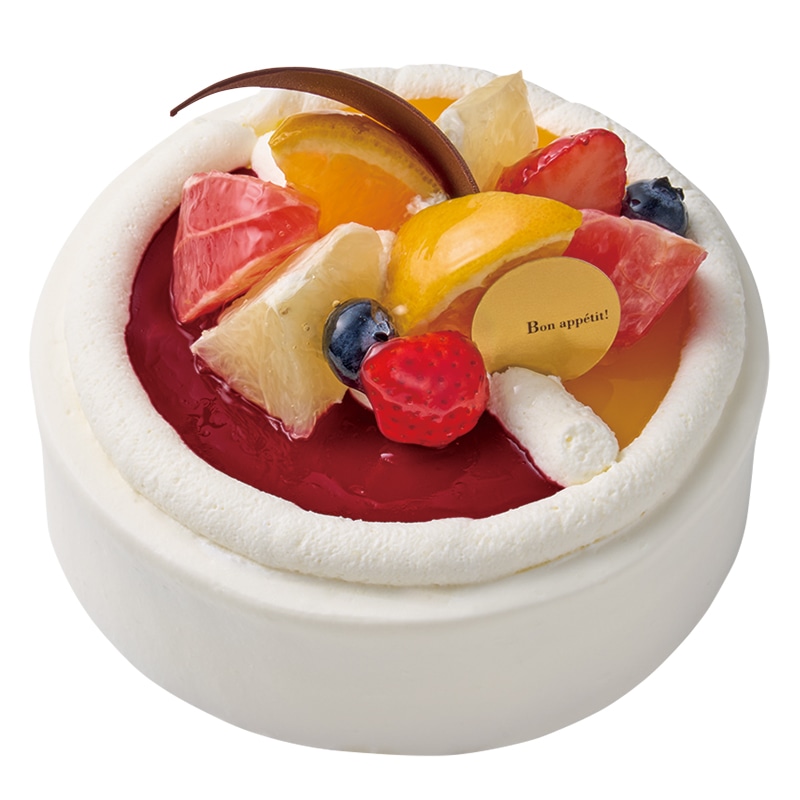 【4～6月限定】苺と柑橘のスフレチーズデコレーション14cm