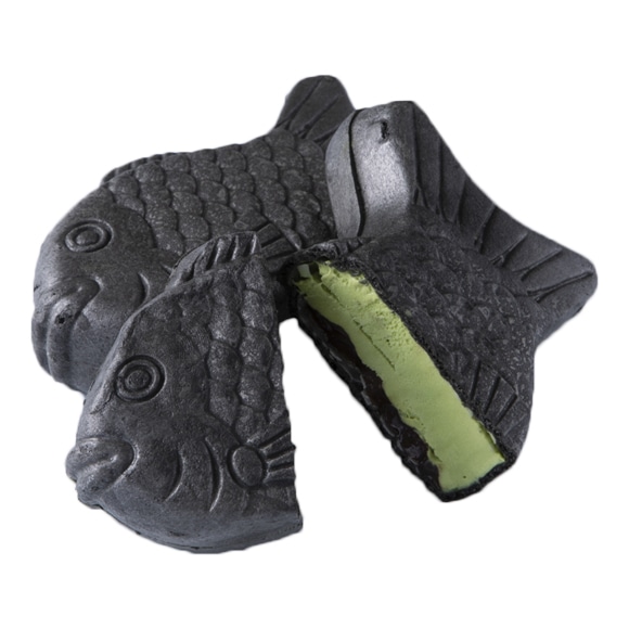 和菓子アイス たい焼き最中 宇治抹茶 しっぽまであん 黒蜜風味粒餡入 4個入