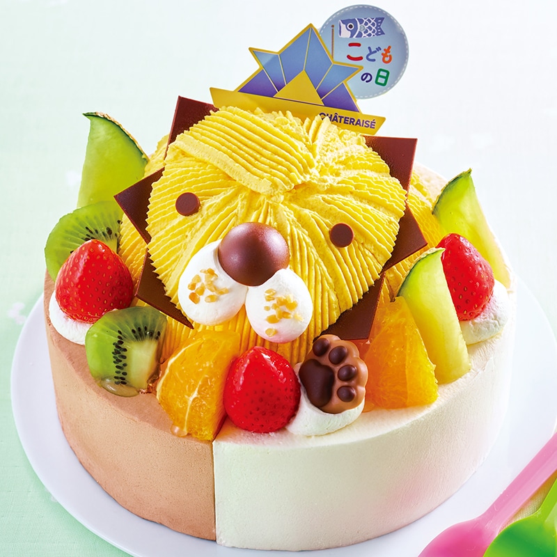 こどもの日 2つの味が楽しめる ハッピーどうぶつデコレーション17cm