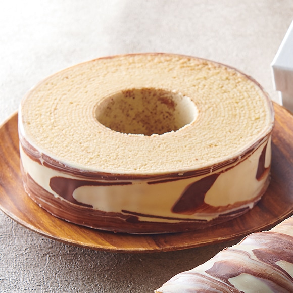 【通販】YATSUDOKI八ヶ岳白樺シロップ入り高原バウムクーヘン 丸