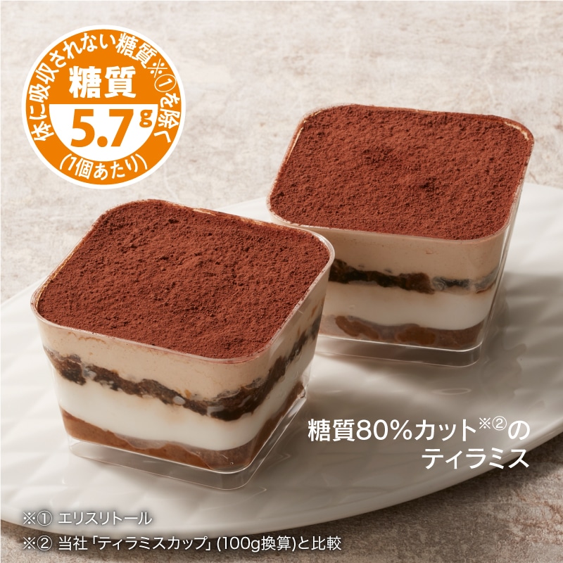 糖質80％カットのティラミス 2個入り