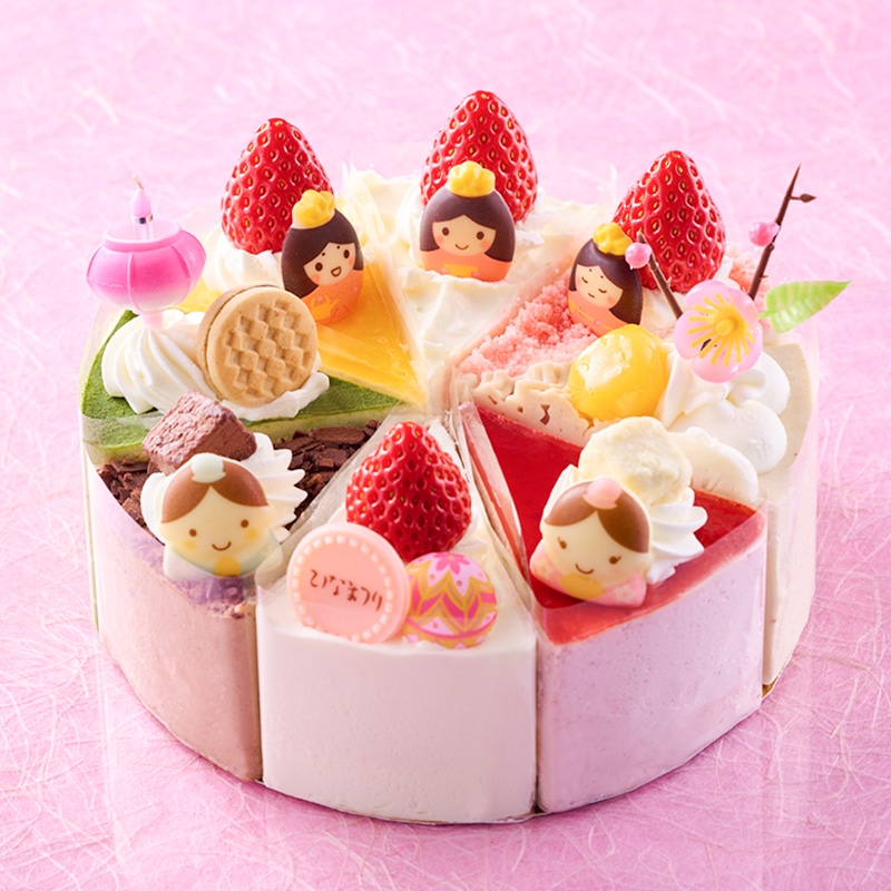 桃の節句 アソートデコレーション17cm