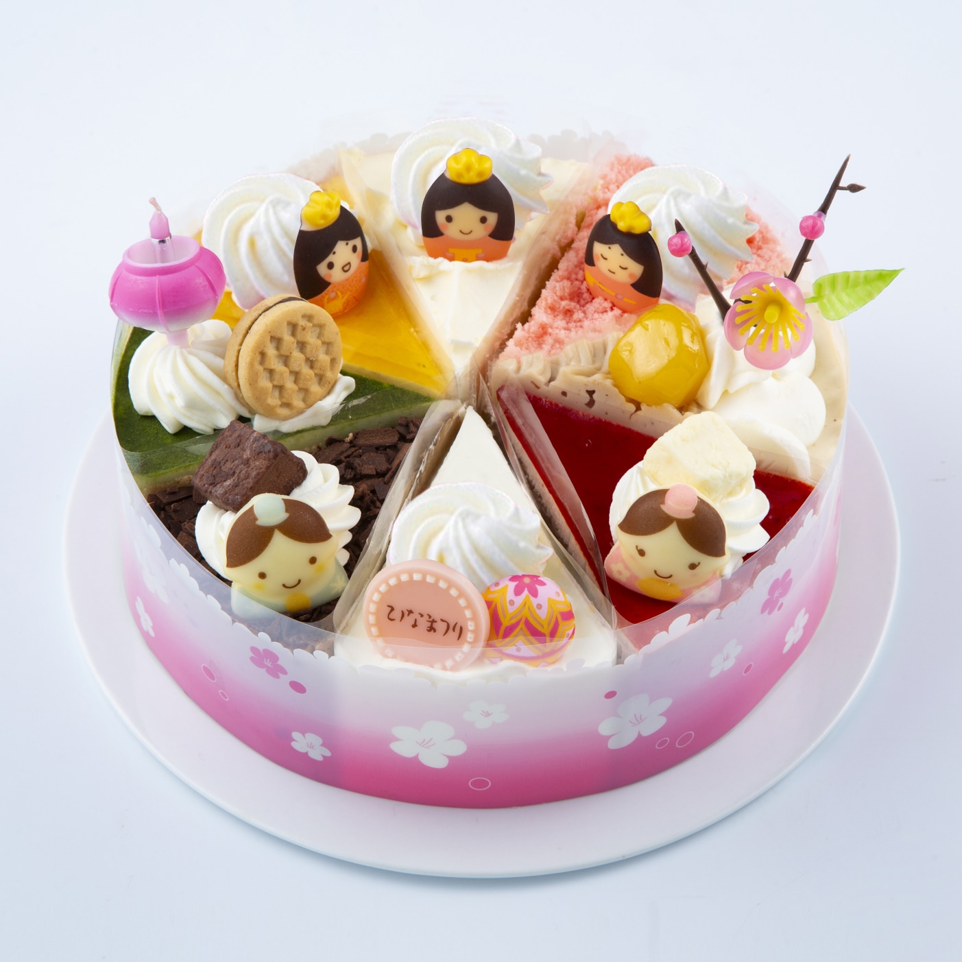 【通販】 桃の節句 アソートデコレーション17cm（苺なし）