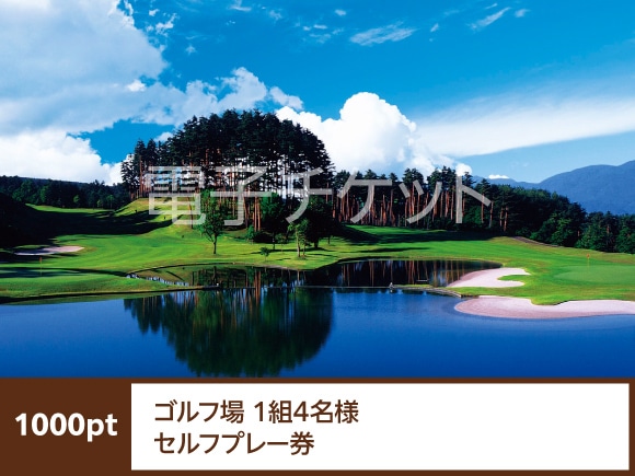 ゴルフ場1組4名様セルフプレー券(1,000pt)