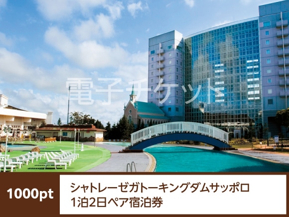 北海道　シャトレーゼガトーキングダムサッポロ1泊2日ペア宿泊券