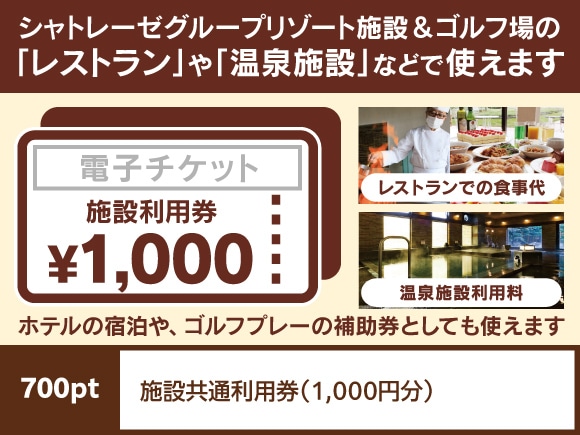 施設共通利用券(1,000円分)