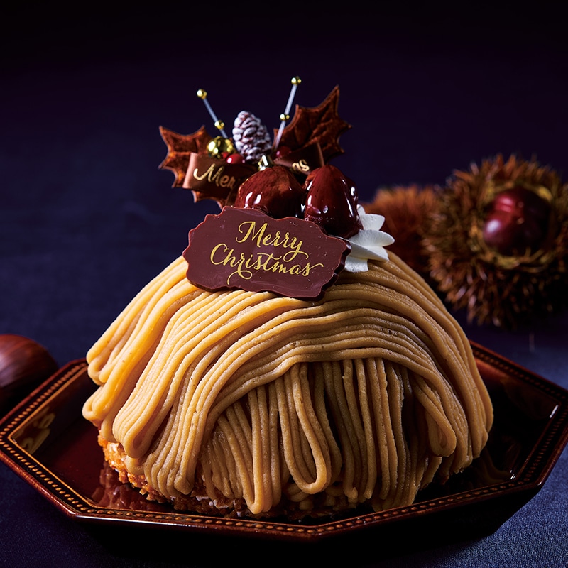 国産和栗使用 Xmasモンブランデコレーション13cm