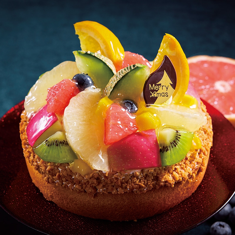 Xmasフルーツタルトデコレーション15cm