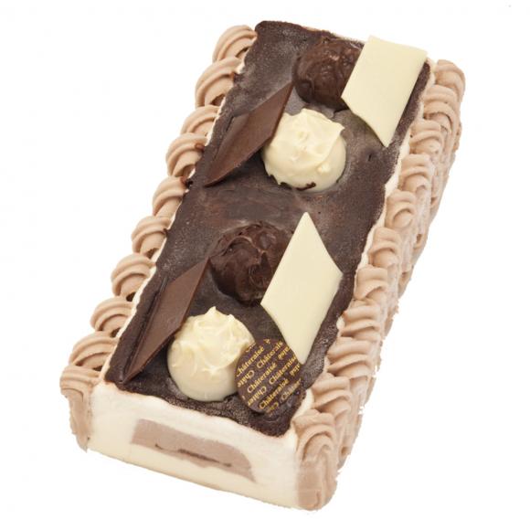 【通販】デザートアイスケーキ　チョコレートバニラ　ドライアイス付き