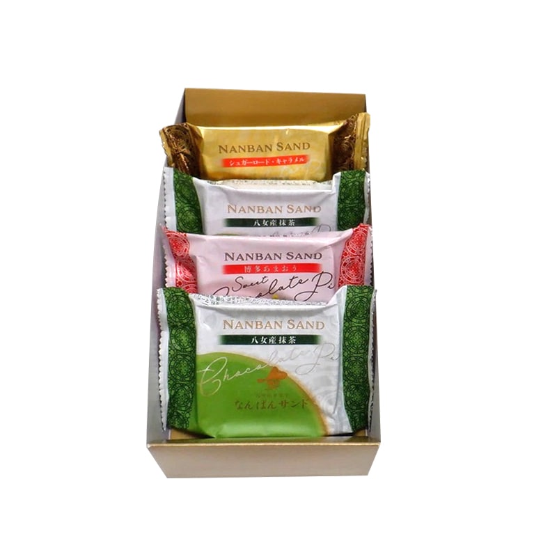 なんばんショコラサンド 4個入（抹茶・苺）