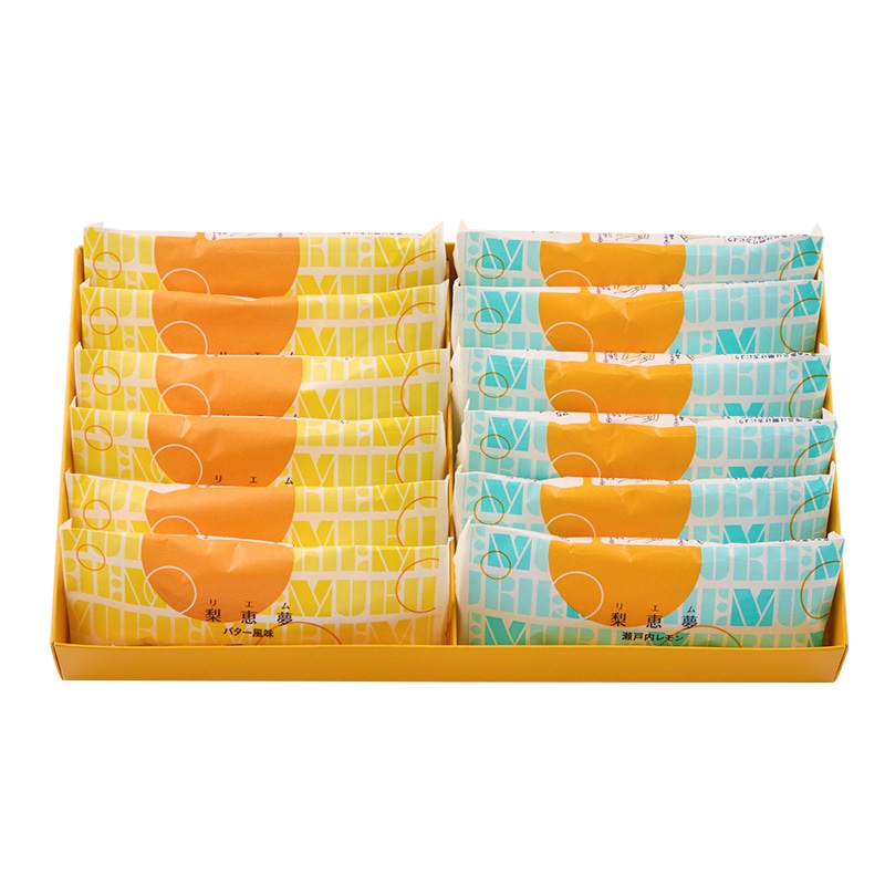 梨恵夢 12本入（バター風味・瀬戸内レモン）