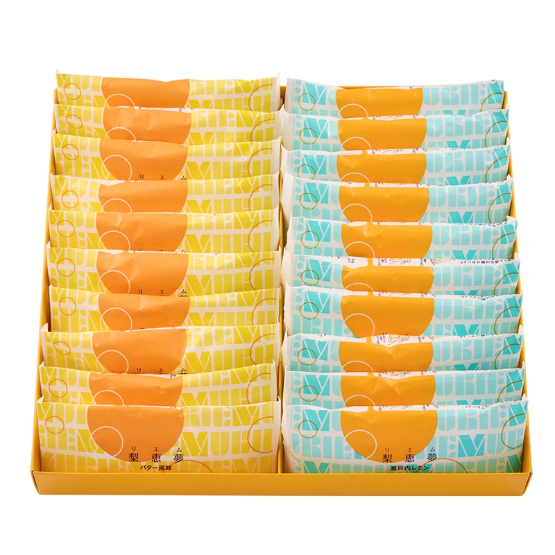 梨恵夢 20本入（バター風味・瀬戸内レモン）