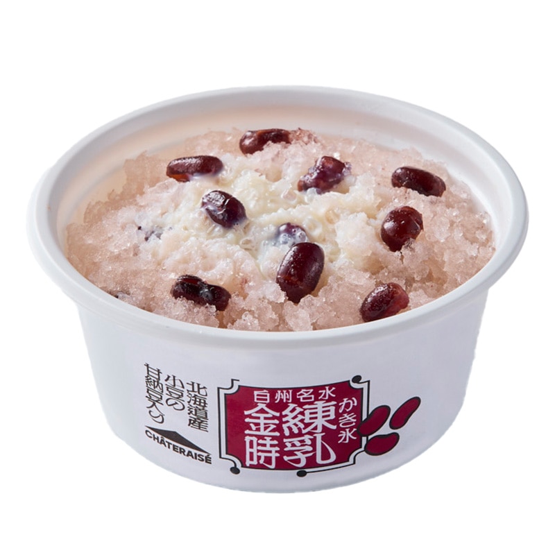 白州名水かき氷 練乳金時 北海道産小豆の甘納豆入り 4個入