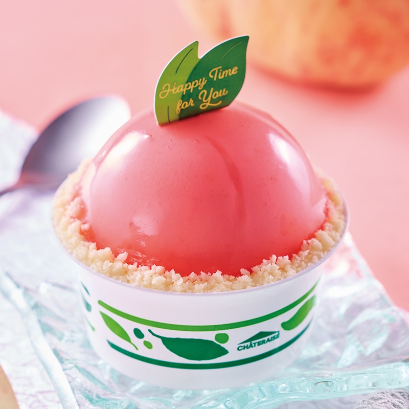 まんまる白桃ケーキ