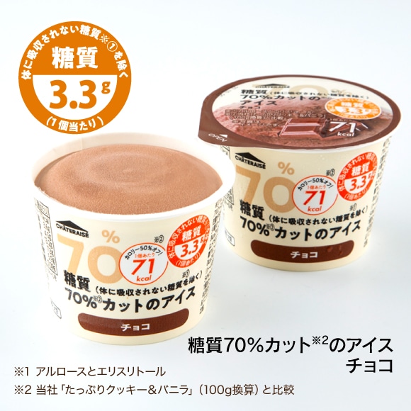 糖質70％カットのアイスチョコ4個入