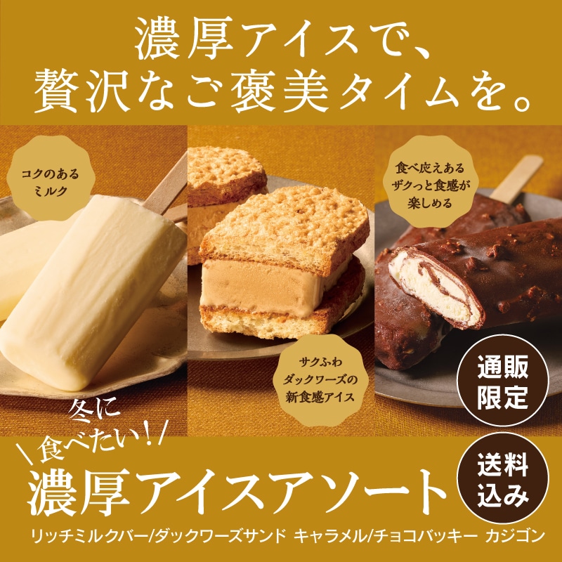 【通販】冬に食べたい！濃厚アイスアソートセット　(送料込み)