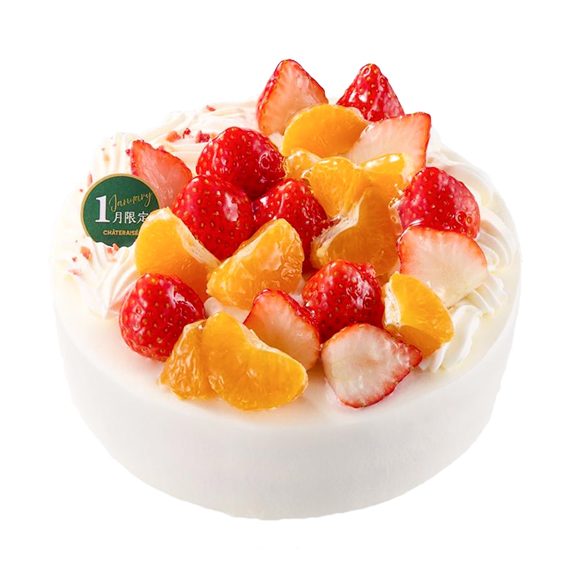 【1月限定】長崎県産みかんと苺のデコレーション 17cm