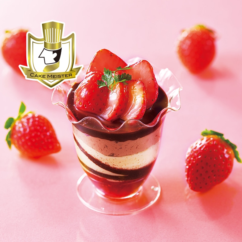 苺のショコラパフェ