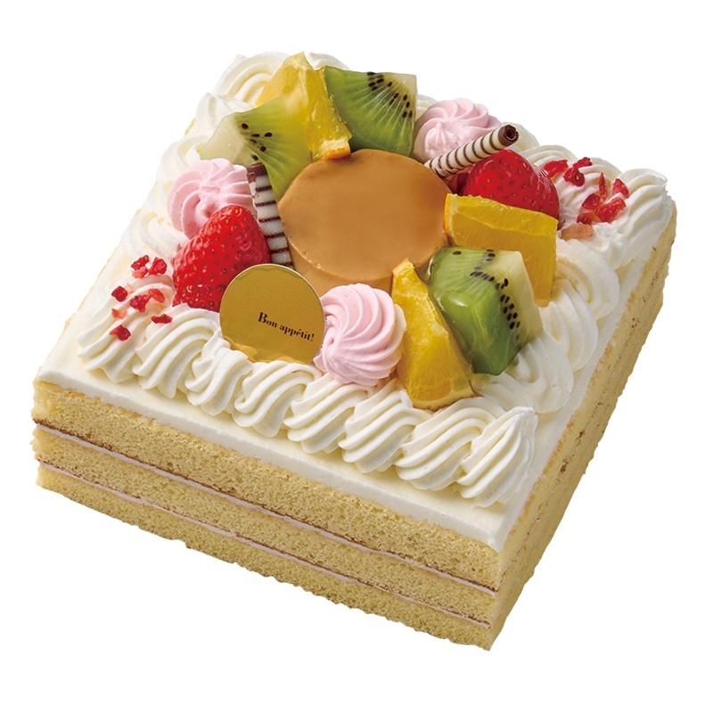 【4～6月限定】フルーツのプリンキューブデコレーション