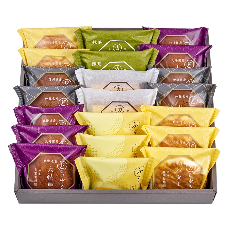 どらやき・カステラ・ふんわりムーン詰合せ 21個入