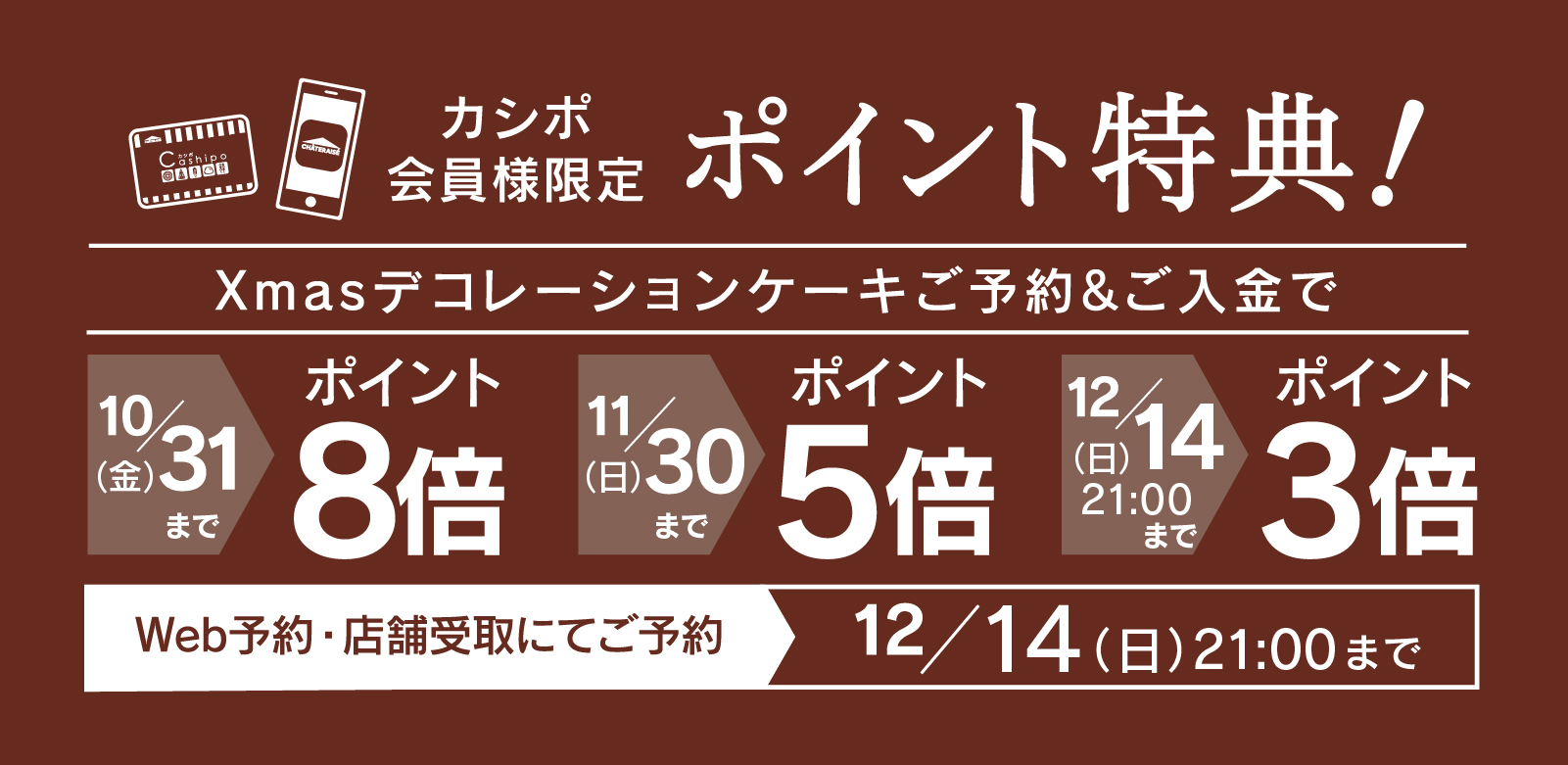 クリスマスポイント特典